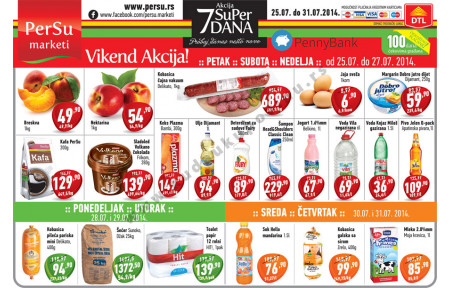 Persu Vikend Katalog Akcija 25 07 31 07 2014 Kuda U Kupovinu