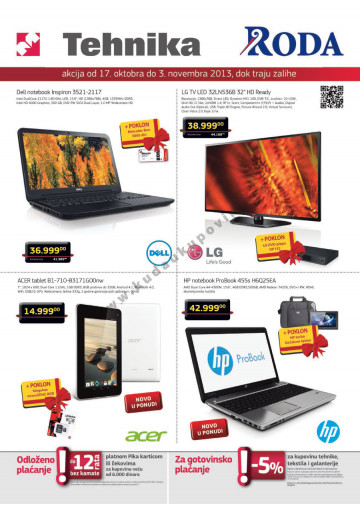 Roda Katalog Akcija Tehnika 17 10 03 11 2013 Kuda U Kupovinu