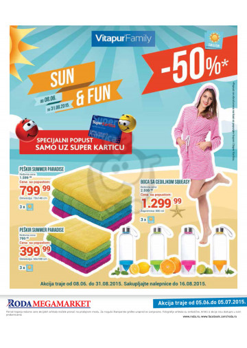 Roda Katalog Akcija Sve Za Leto 05 06 05 07 2015 Kuda U Kupovinu