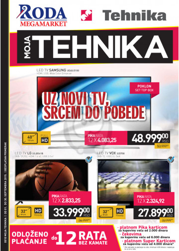 Roda Katalog Akcija Tehnika Septembar 2015 Kuda U Kupovinu