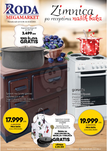 Roda Katalog Akcija Sve Za Zimnicu 31 08 10 10 2015 Kuda U Kupovinu