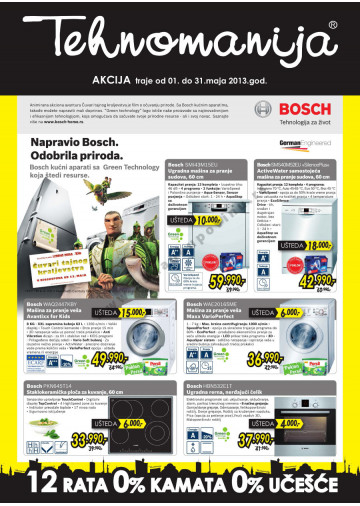 Tehnomanija Katalog Akcija Bela Tehnika 01 05 31 05 2013 Kuda U Kupovinu