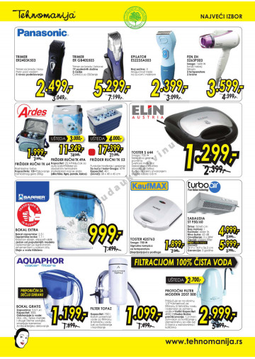 Tehnomanija Katalog Akcija Kucni Aparati 01 07 31 07 2013 Kuda U Kupovinu