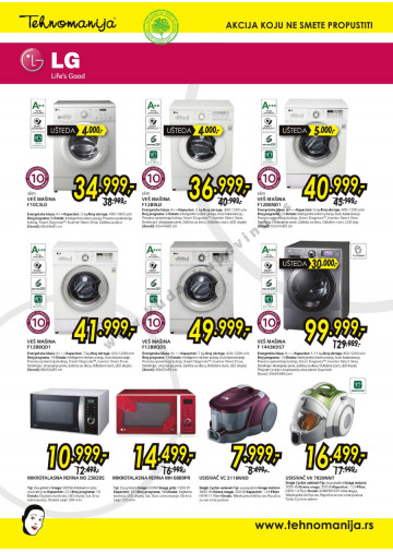 Tehnomanija Katalog Akcija Bela Tehnika 01 09 30 09 2013 Kuda U Kupovinu