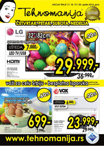 Tehnomanija Vikend Katalog Akcija 17 04 20 04 2013 Kuda U Kupovinu