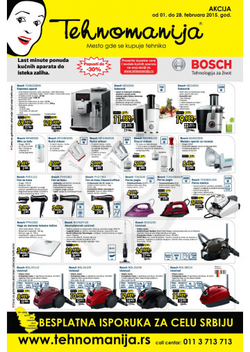 Tehnomanija Katalog Akcija Kucni Aparati 01 02 28 02 2015 Kuda U Kupovinu