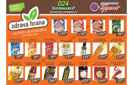 Trgopromet Zdrava Hrana Katalog Akcija 20 05 02 06 2013 Kuda U Kupovinu