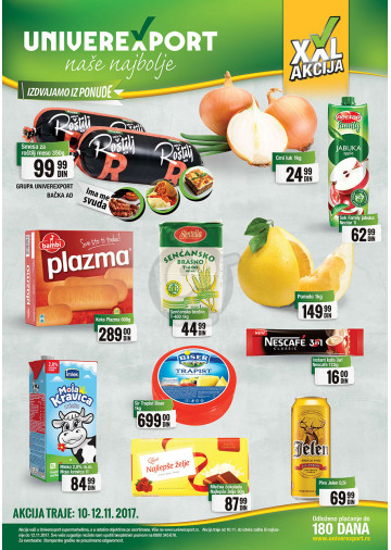 Univerexport Vikend Akcija 10 11 12 11 2017 Kuda U Kupovinu
