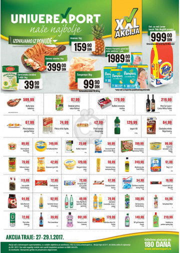 Univerexport Vikend Akcija 27 01 29 01 2017 Kuda U Kupovinu