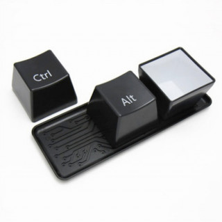 Keyboard Ctrl+Alt+Delete kreativne činije CRNE