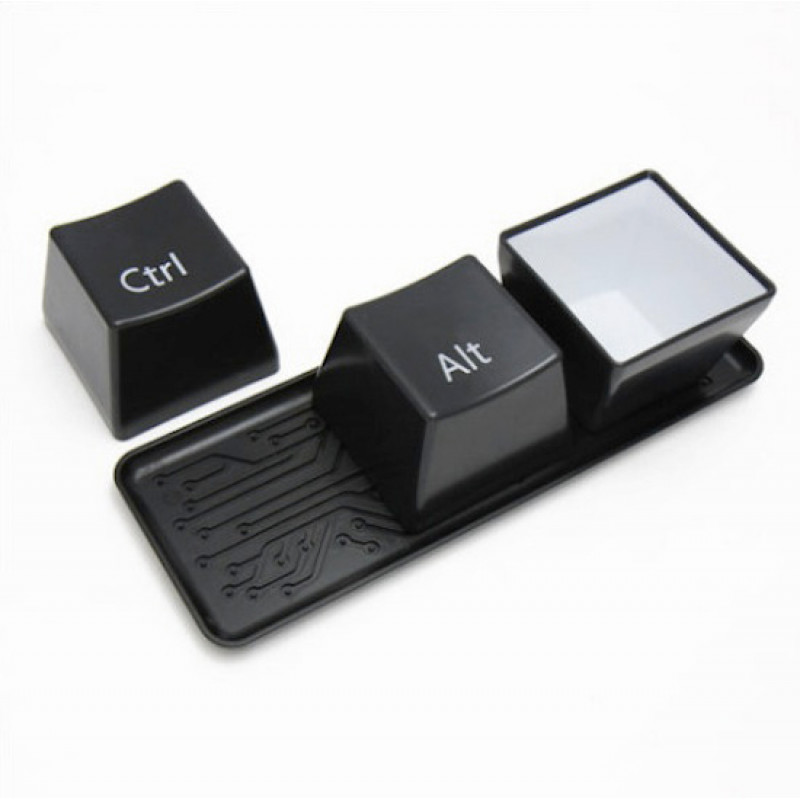 Keyboard Ctrl+Alt+Delete kreativne činije CRNE