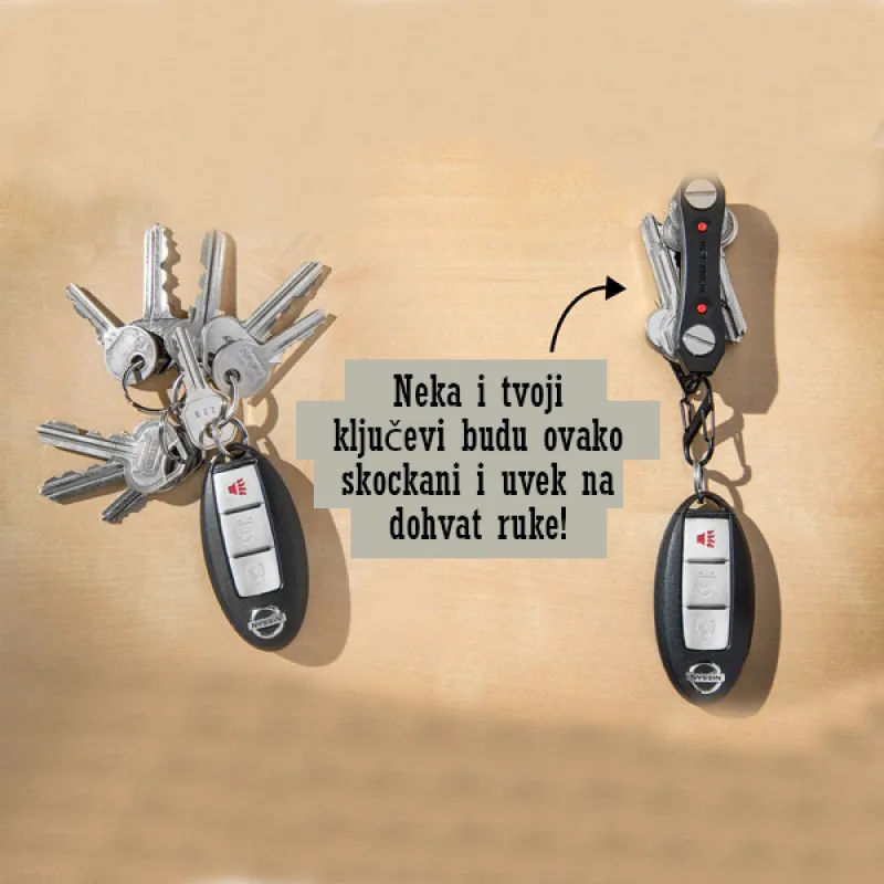 Key Ninja - 3 u 1 praktičan organizer ključeva
