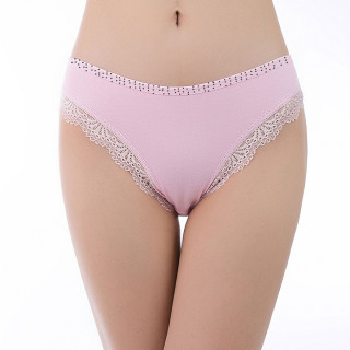 Classic Lace - Plus size ženske gaćice sa čipkom i tačkicama
