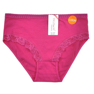 Classic Lace - Plus size ženske gaćice sa čipkom i tačkicama