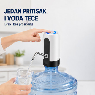 Električna pumpa za balone i flaše za vodu 1,5–18,9 L – USB punjenje