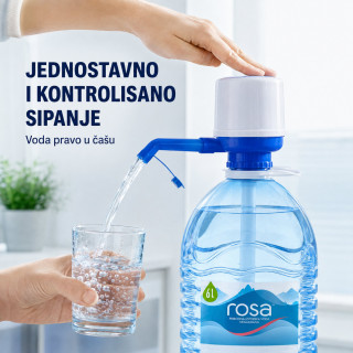 Ručna pumpa za velike flaše i balone za vodu 2,5–10 L