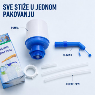 Ručna pumpa za velike flaše i balone za vodu 2,5–10 L