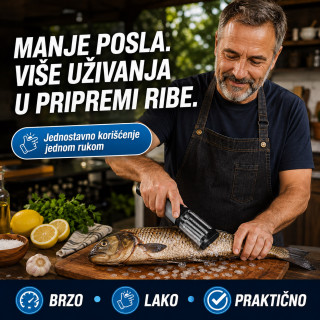 Električni skidač krljušti za ribu – bežični aparat za brzo čišćenje ribe