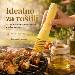 2u1 Dozer za ulje sa silikonskom četkicom – 250 ml