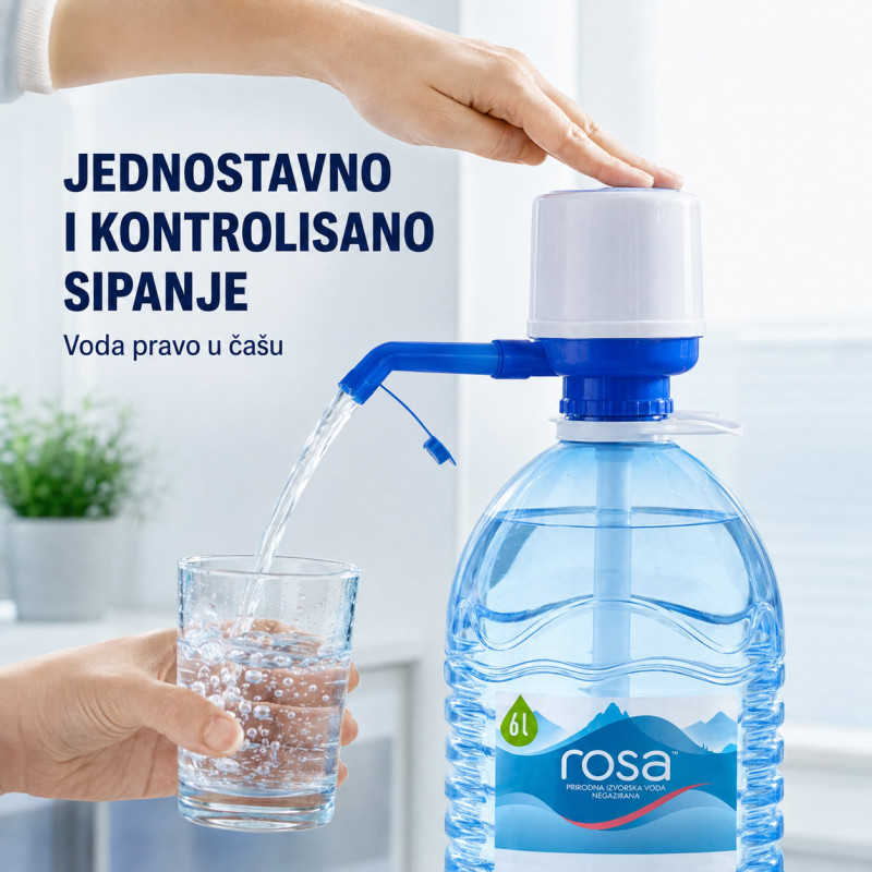 Ručna pumpa za velike flaše i balone za vodu 2,5–10 L