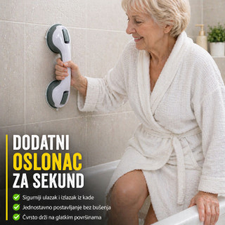 Vakuumski sigurnosni držač za kadu i tuš kabinu – bez bušenja - Bathroom holder