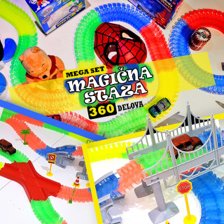 Trkački set MAGIČNA STAZA - MEGA SET 360 delova