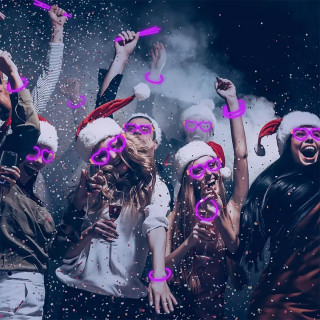 Heart Glow Glasses - svetleće naočare za žurke
