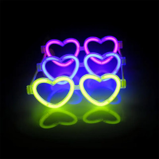 Heart Glow Glasses - svetleće naočare za žurke