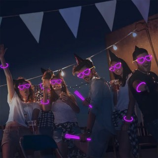 Heart Glow Glasses - svetleće naočare za žurke