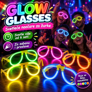 Glow Glasses - svetleće naočare za žurke