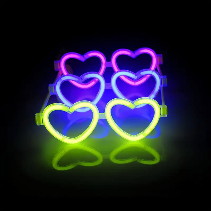 Heart Glow Glasses - svetleće naočare za žurke