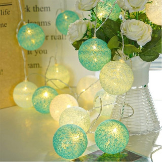 Mint Fairy lights - Svetleće mint i bele kugle za čaroban ambijent