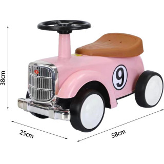 Pink Old Timer - Dečija Old Timer guralica sa pregradom za igračke