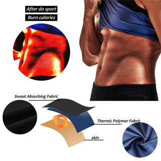 Sauna muška majica za brže topljenje masnoća