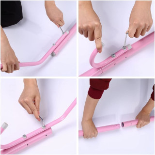 Pink moderni čiviluk sa 9 kuka