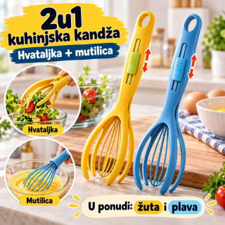 2u1 kuhinjska kandža hvataljka + mutilica