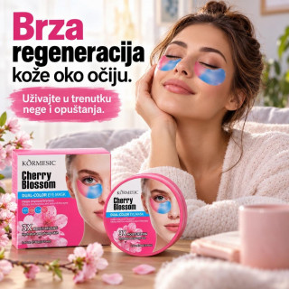 Kormesic Cherry Blossom dvoslojna maska za područje oko očiju – 30 pari