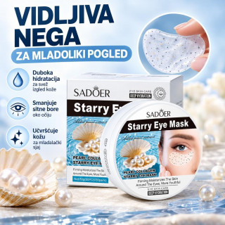 Sadoer Starry Eye Mask - Hidratantna maska za područje oko očiju sa bisernim ekstraktom i kolagenom, 30 pari