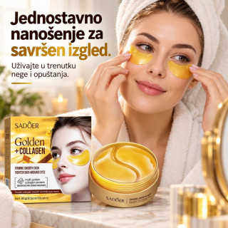 Sadoer 24K Gold Collagen Starry Eye Mask, 30 pari