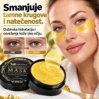 24K Gold Eye Treatment Mask 60pcs - Maska za oči sa zlatom