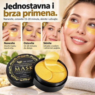 24K Gold Eye Treatment Mask 60pcs - Maska za oči sa zlatom