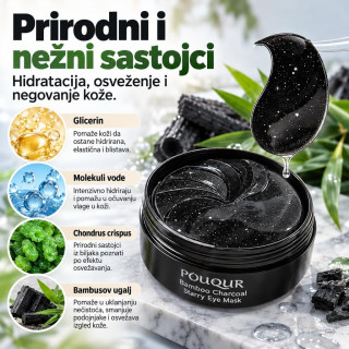 Pouqur Bamboo Charcoal Starry Eye Mask 30 pari