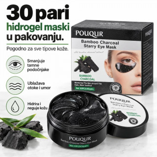 Pouqur Bamboo Charcoal Starry Eye Mask 30 pari
