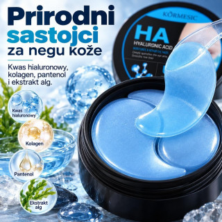 Kormesic HA jastučići za područje oko očiju sa hijaluronskom kiselinom – 30 pari