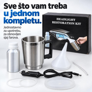 Komplet za polimerizaciju i restauraciju farova automobila