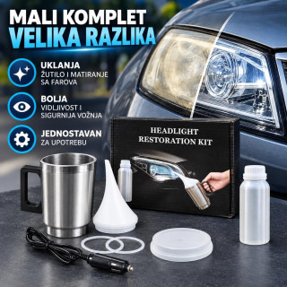 Komplet za polimerizaciju i restauraciju farova automobila