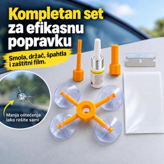 Set za popravku vetrobranskog stakla – Windshield Repair Kit