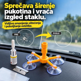 Set za popravku vetrobranskog stakla – Windshield Repair Kit