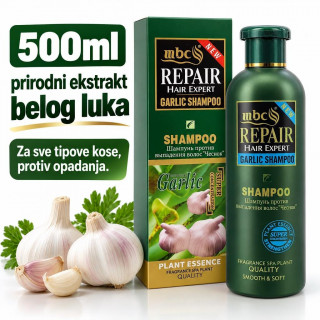 Šampon sa belim lukom za rast i protiv opadanja kose 500ml