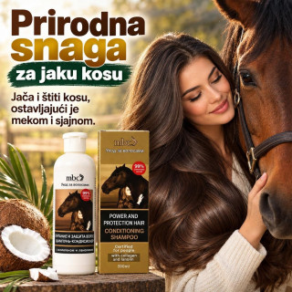 Ruski konjski šampon za kosu sa kokosovom kremom 500ml